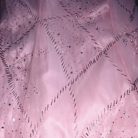 Light Pink Chiffon Prom or Pageant Dress - Picture 5 of 7